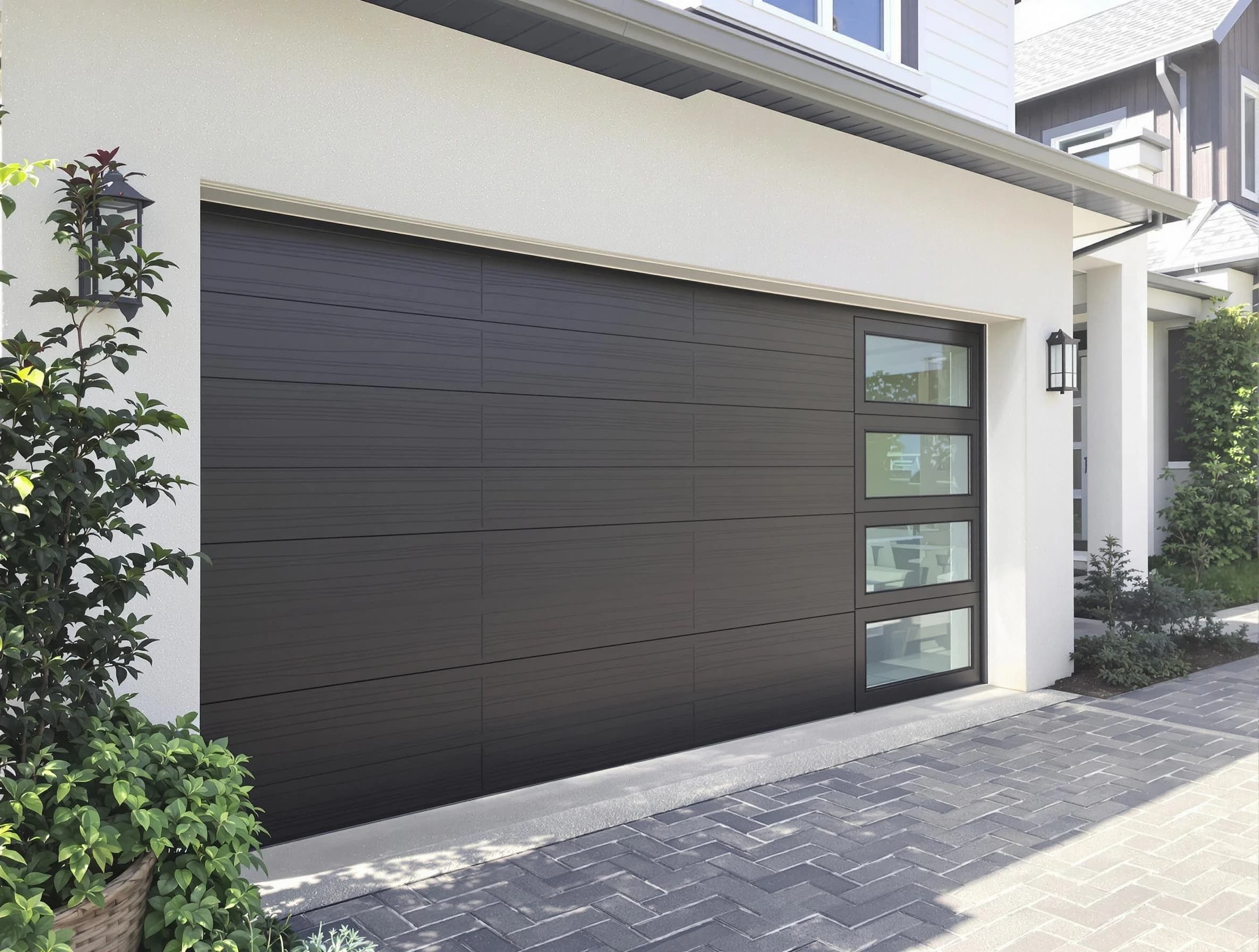 Custom garage door installation by Portsmouth Garage Door Repair in Portsmouth