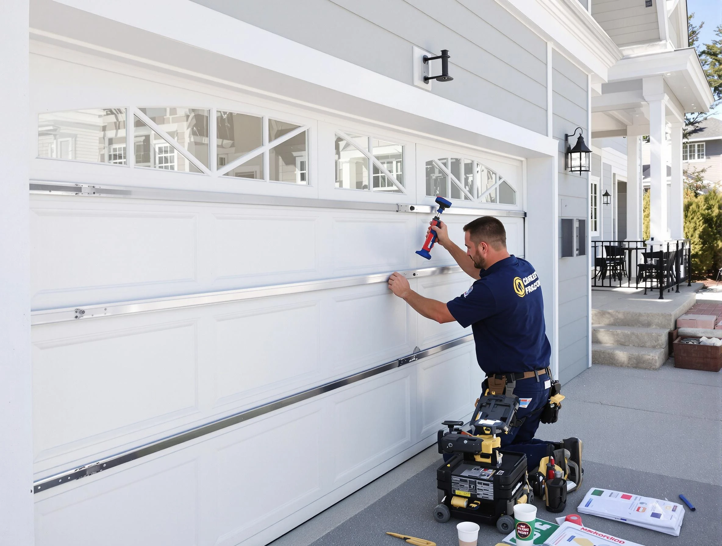 Professional garage door installation by Portsmouth Garage Door Repair in Portsmouth