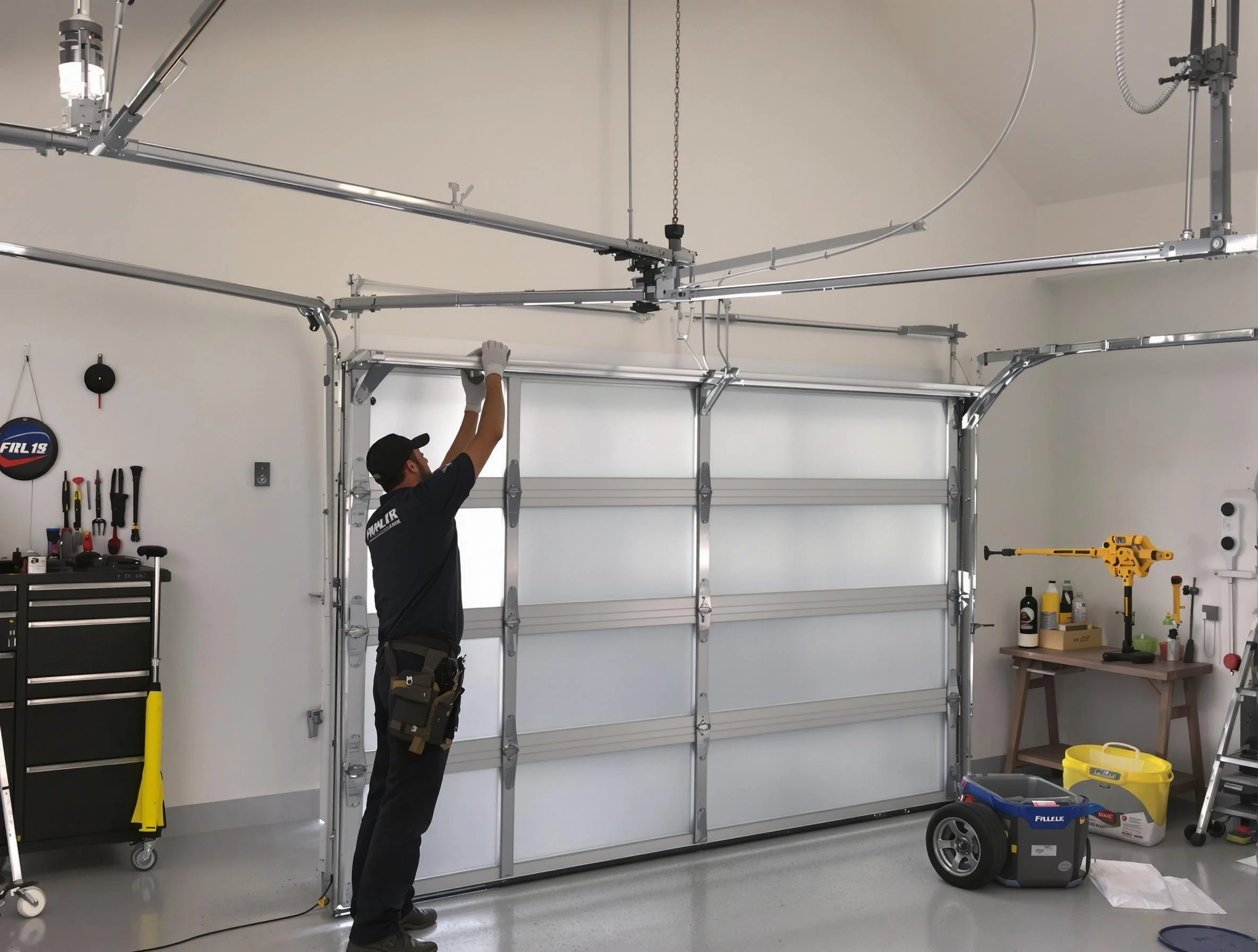Portsmouth Garage Door Repair certified team performing precision garage door installation in Portsmouth