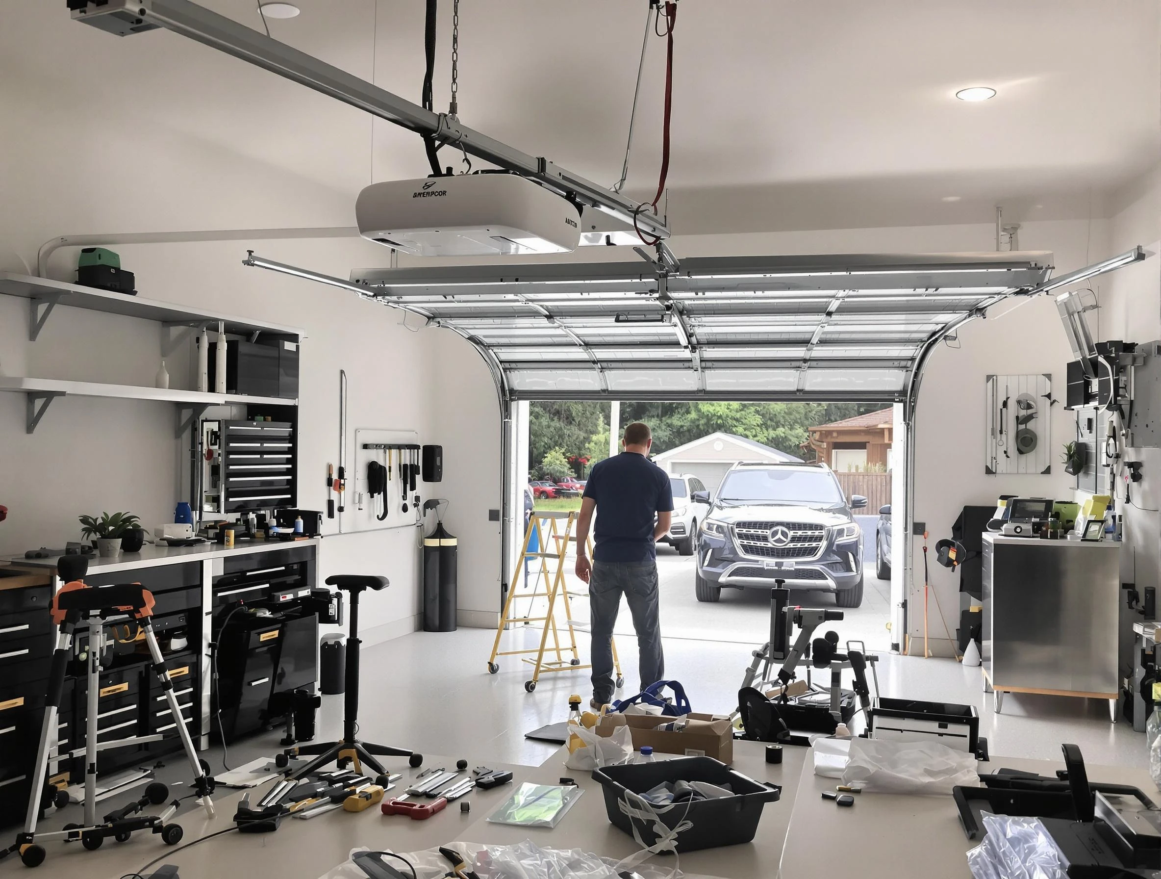Garage door opener installation by Portsmouth Garage Door Repair in Portsmouth