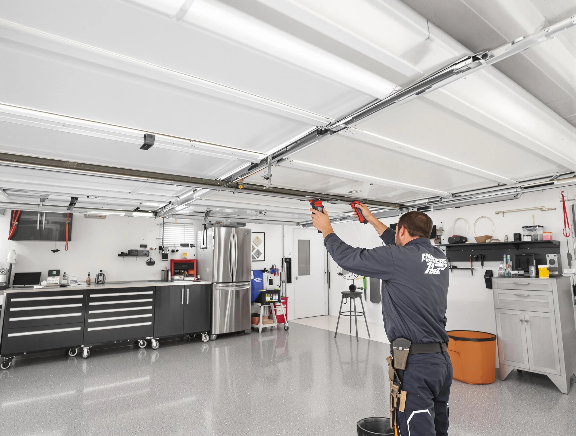 Overhead garage door repair service by Portsmouth Garage Door Repair in Portsmouth