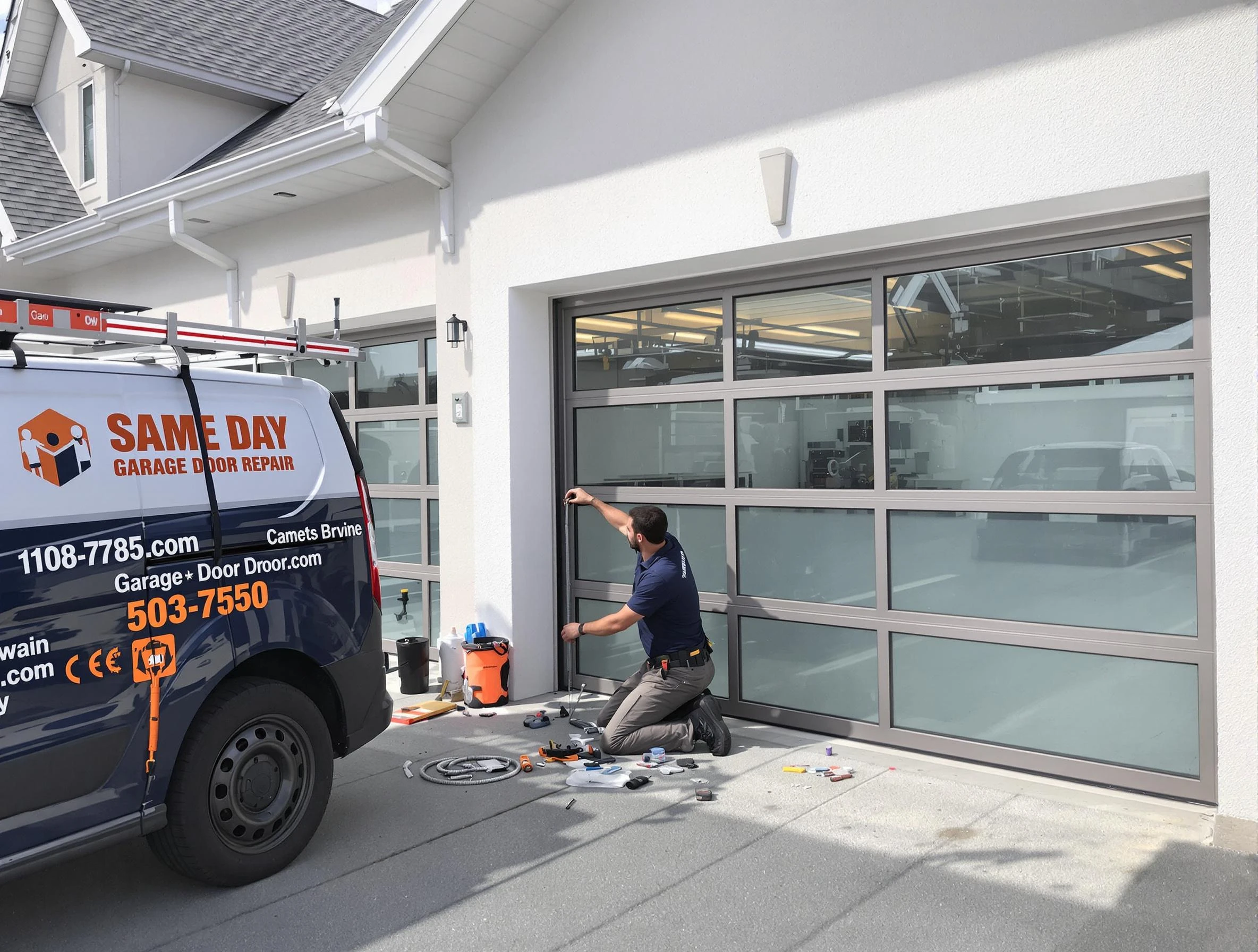 Same-day garage door repair service by Portsmouth Garage Door Repair in Portsmouth